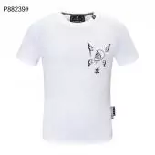 philipp plein t-shirt original lightning skull white